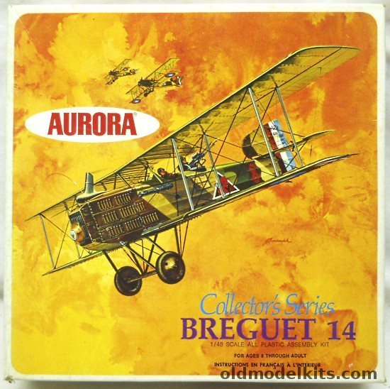 Aurora 1/48 Breguet 14 Collectors Edition, 1141-260 plastic model kit